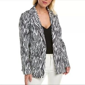 Area Star Zebra Blazer Size Medium NWT